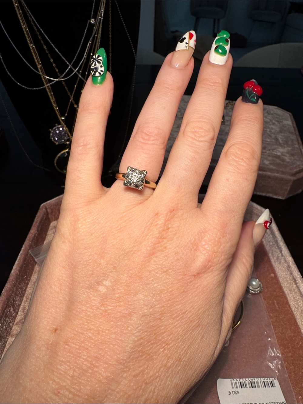 Vintage 14k gold diamond ring